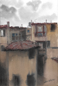 Rainy Day in Florence (7.5"x11")