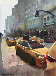New York Taxis (11" x 15")
